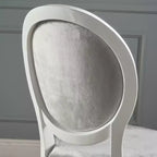 Chaise de salle à manger Camille en velours neuf