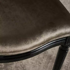 Chaise de salle à manger Camille en velours neuf