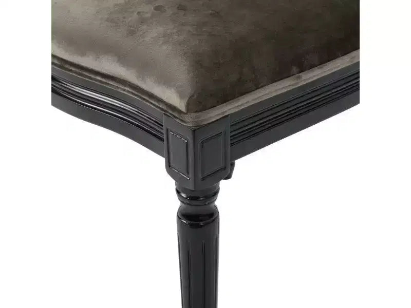 Chaise de salle à manger Camille en velours neuf