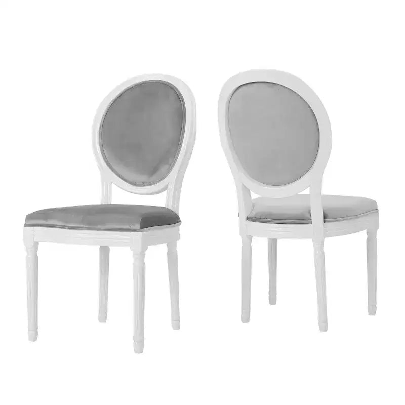 Chaise de salle à manger Camille en velours neuf