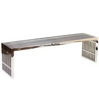 Banc en acier inoxydable Gridiron
