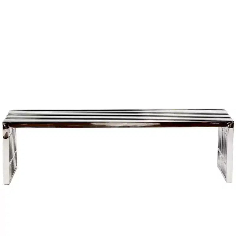Banc en acier inoxydable Gridiron