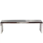 Banc en acier inoxydable Gridiron