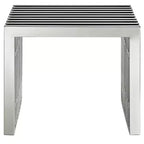 Banc en acier inoxydable Gridiron