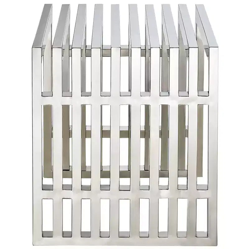Banc en acier inoxydable Gridiron