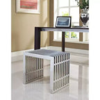 Banc en acier inoxydable Gridiron
