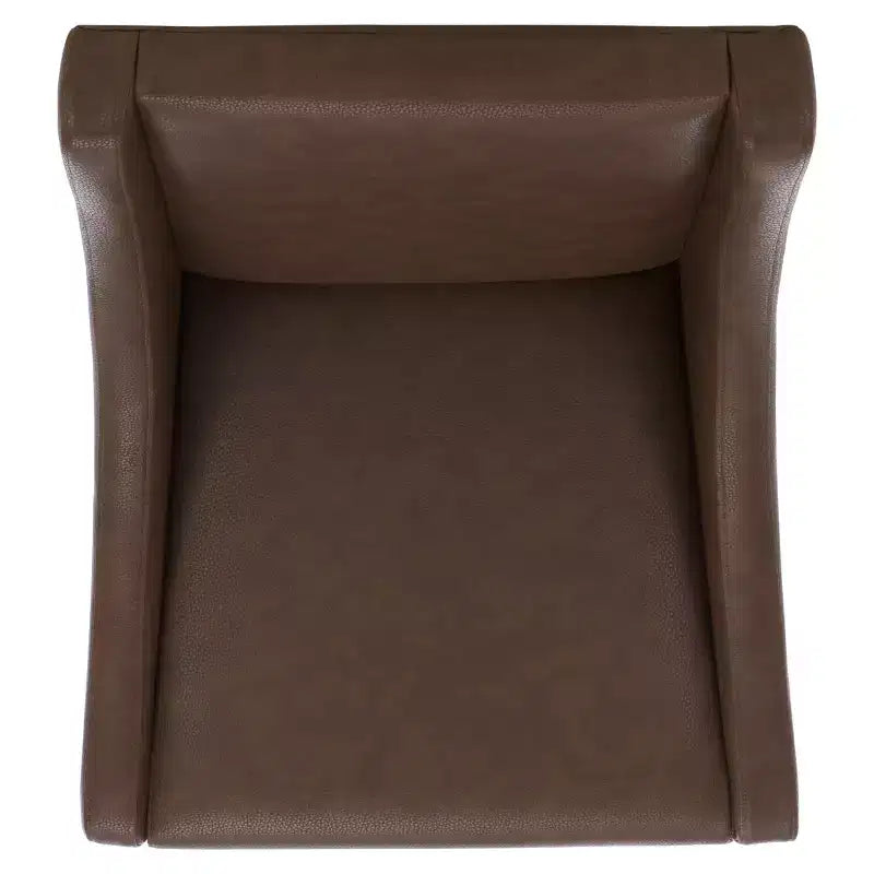 Fauteuil à accoudoirs inclinés