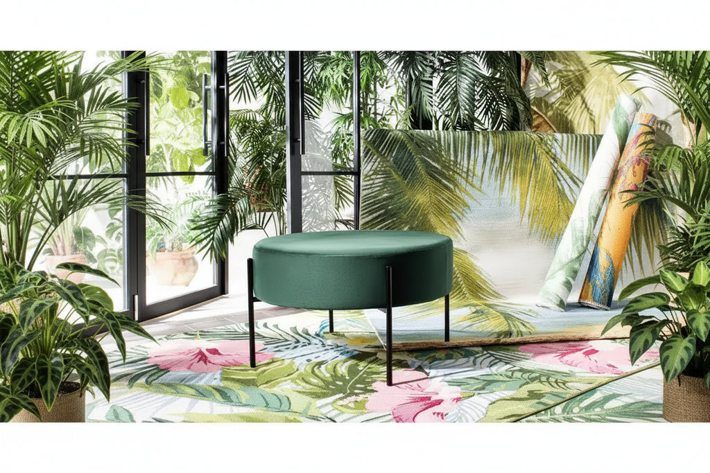 Pouf ottoman rond Lisbonne