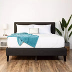 Matelas en mousse à mémoire de forme de 12 po à 2 couches, mi-ferme, au gel de charbon de bois et au thé vert