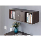 Bureau d'ordinateur mural et armoire suspendue