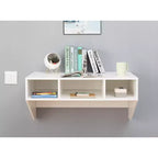 Bureau d'ordinateur mural et armoire suspendue