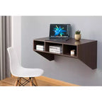 Bureau d'ordinateur mural et armoire suspendue