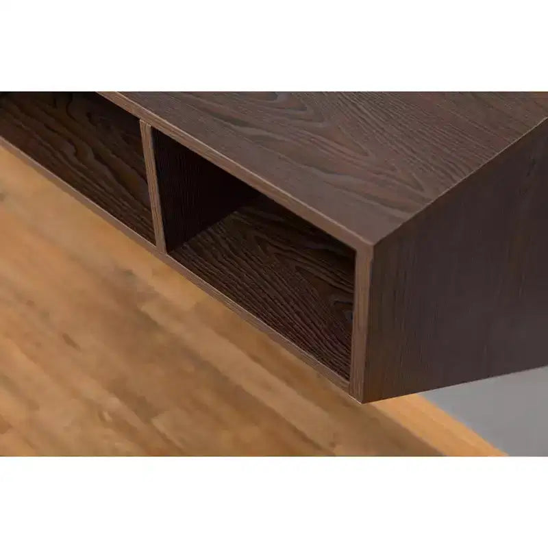 Bureau d'ordinateur mural et armoire suspendue